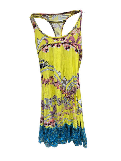 Just Cavalli Yellow&Turquoise Dress
