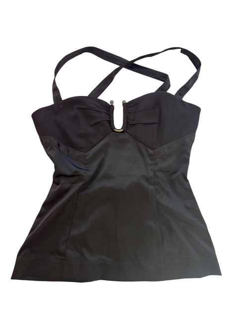 Just Cavalli Black Bustier Top