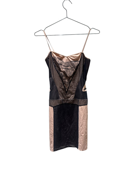 Christian Dior By Galliano Nude Lace Details Dress