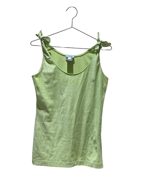 Blumarine Green Sparkle Top