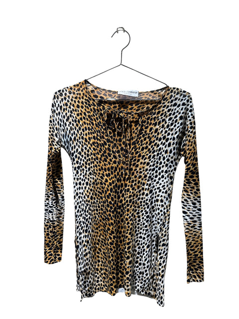 Dolce & Gabbana Leopard Print Long Sleeves
