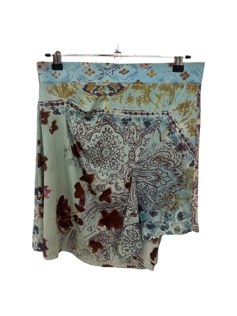 Plein Sud Jeans Teal Assymmetrical Skirt
