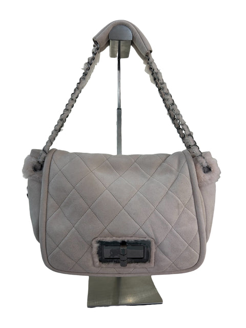 Chanel Matelasse 2.55 Chain Mouton Pink Silver Shoulder Bag