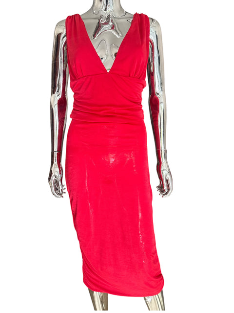 D&G Bright Red Midi Dress