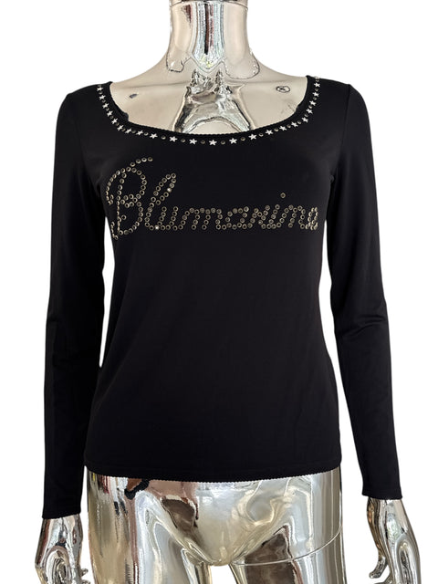 Blumarine Logo Black Longsleeve
