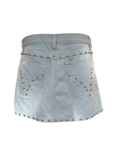 D&G Light Blue Studded Skirt
