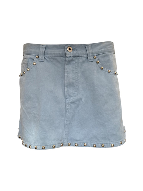 D&G Light Blue Studded Skirt