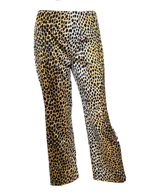 Dolce & Gabbana Silk Leopard Pants