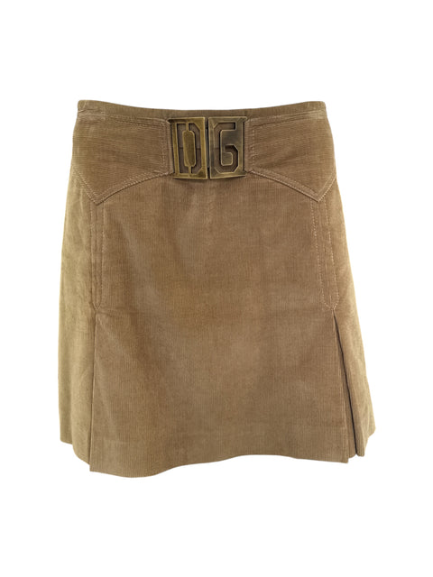 D&G Corduroy Beige Skirt