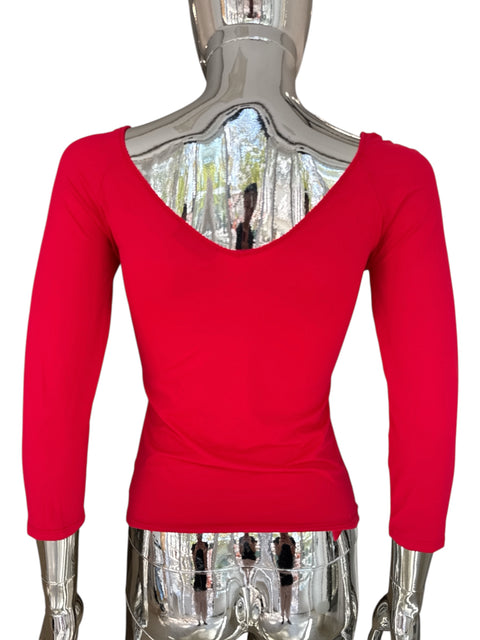 Blumarine Red Flamenco Dancer Top