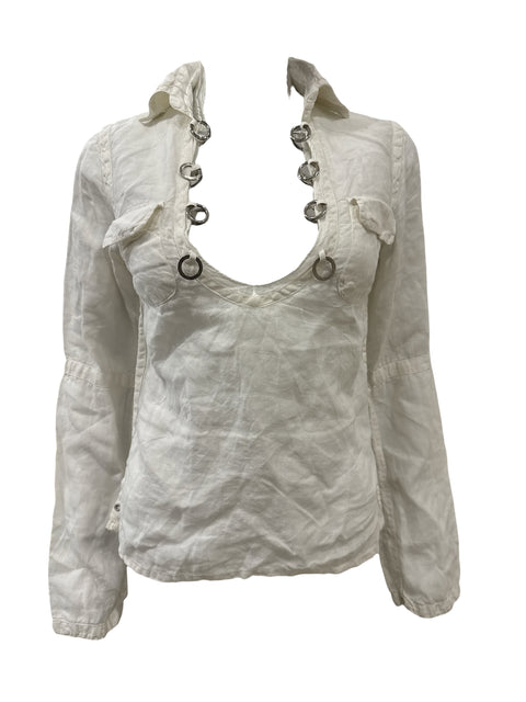 Coast White Metal Details Top
