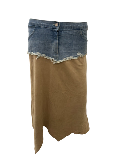 Vintage Jeans/Brown Fabrics Skirt