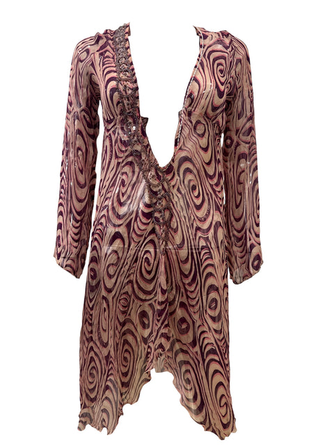 MissBikini Multi Purple Print Dress