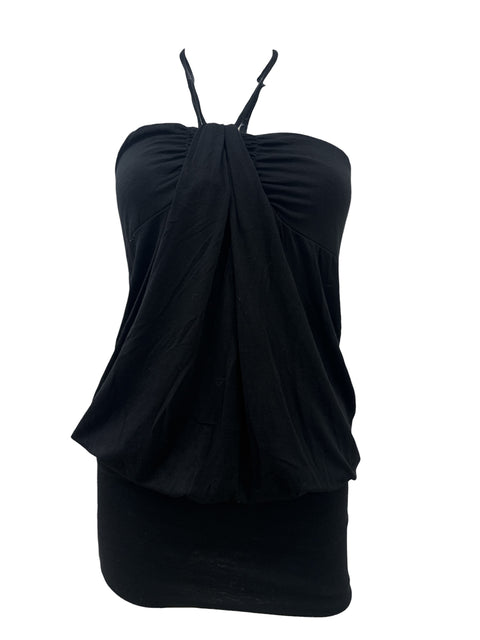 Vintage Black Bustier Dress