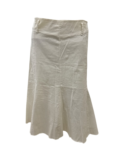 Vintage Long White Skirt
