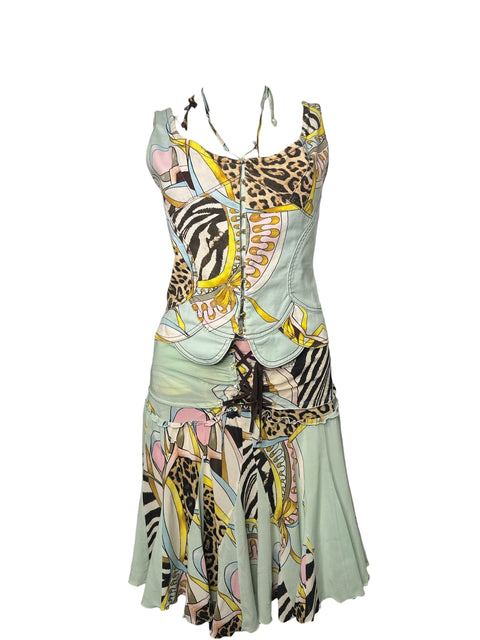 Roberto Cavalli Light Blue Zebra Set