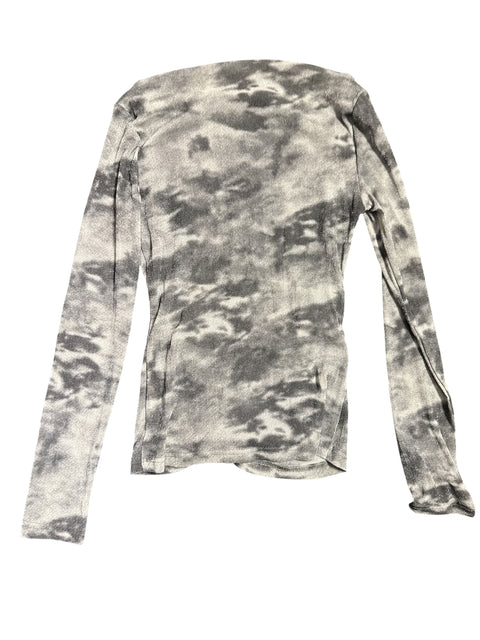 Vintage Look Camo Grey Print Longsleeve