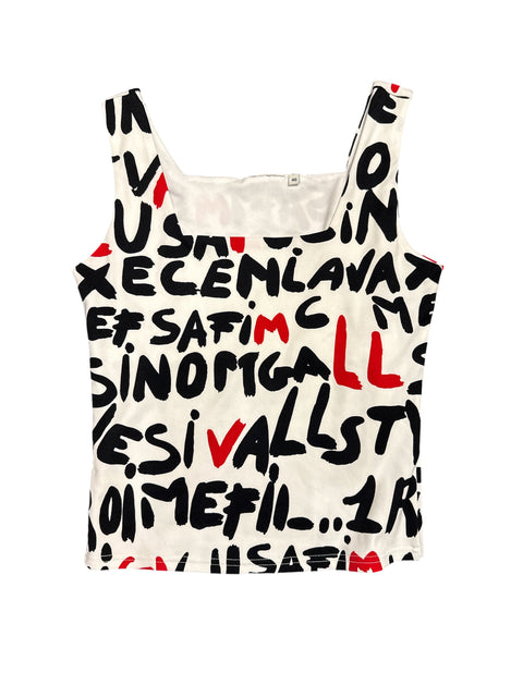 Vintage Writing Tank Top