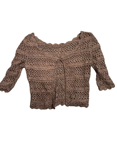 Vintage Brown Wool Cardigan