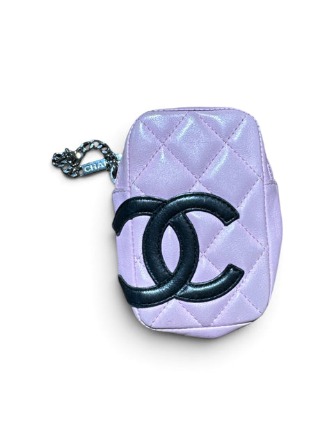 Chanel Cambon Line Charette Case Leather Pink 207360