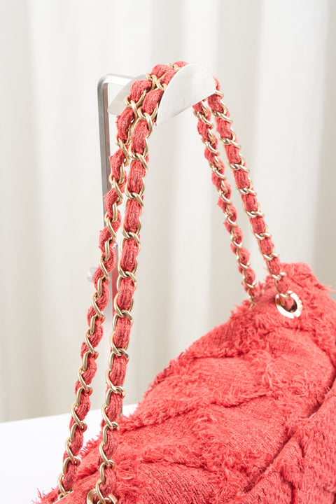 Chanel Large Nature Red Flap 2009 Bag