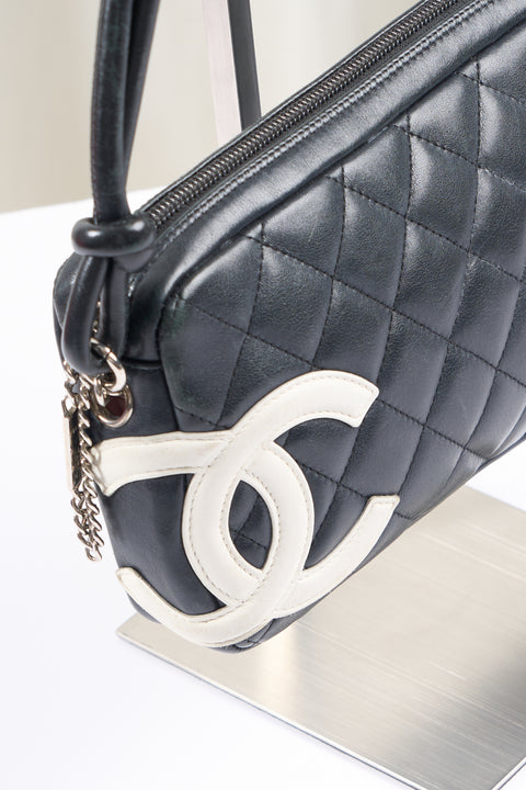 Chanel Pochette Cambon Black and White Bag