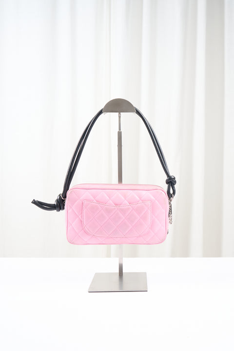 Chanel Cambon Pink Leather Shoulder Bag