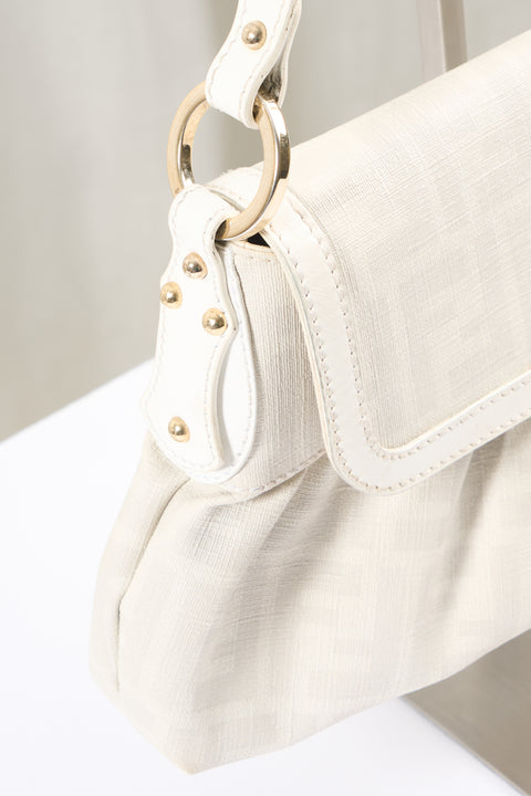 Fendi Ecru Mono Canvas Bag