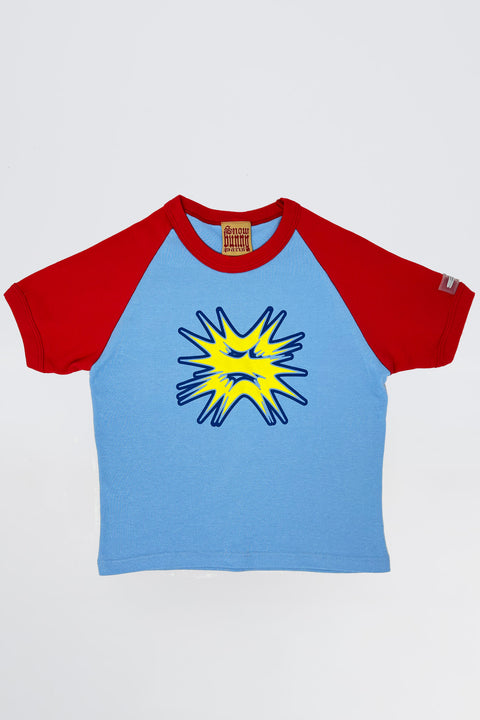 Snow Bunny ''Spiky S'' Baby T Shirt BABY BLUE