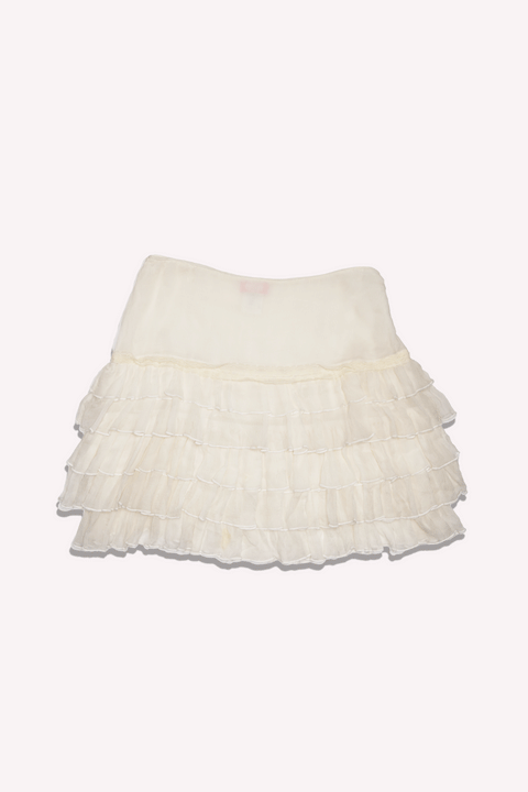 Blumarine White Skirt