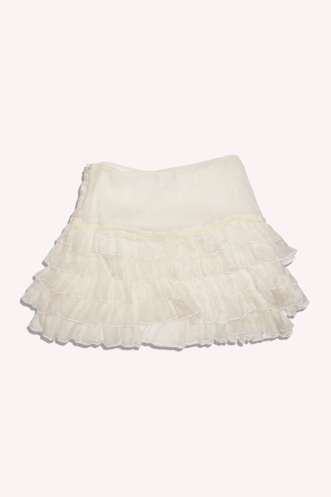 Blumarine White Skirt