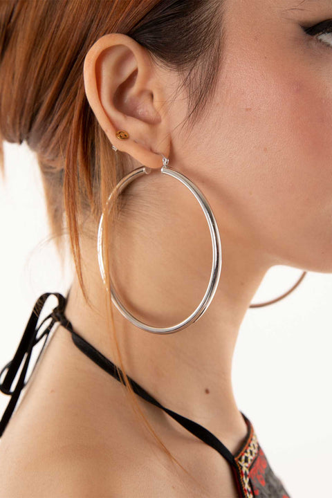 Big Silver Plated Loop