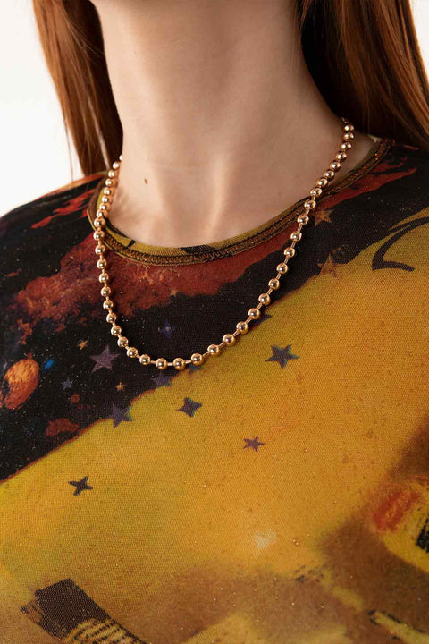 Gold Plated Bubble Necklace