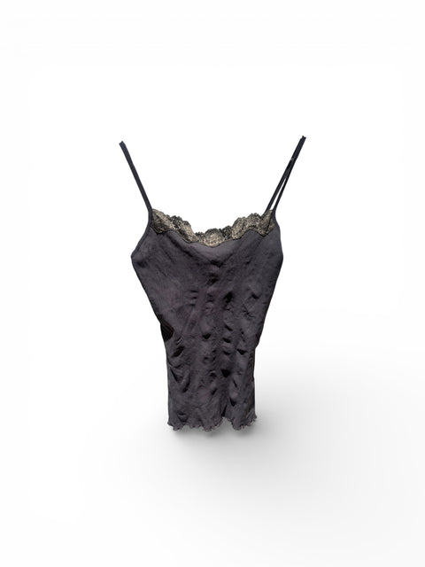 Vintage Brown Top Lace Details