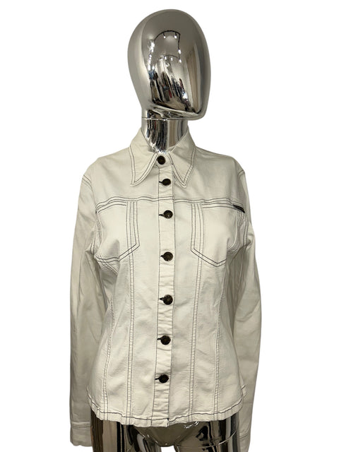 Plein Sud White Jean Jacket
