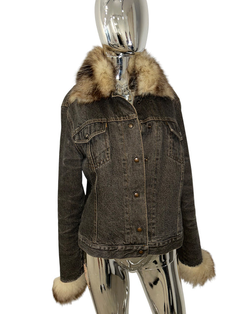 Jean Jacket Fur Vertice
