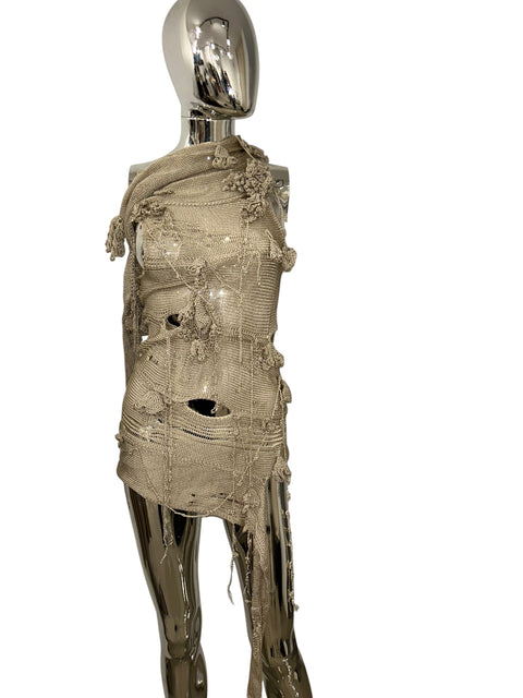 Acne Studios Deconstructed Beige Dress