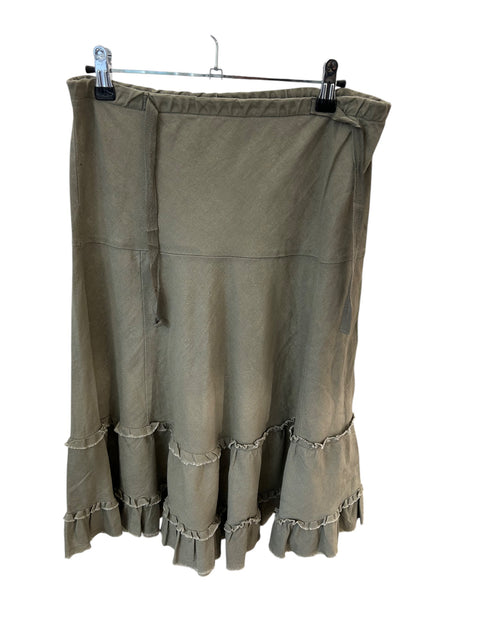 Mid Skirt Khaki