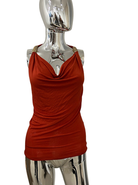 Pleins Sud Red Cowl Neck