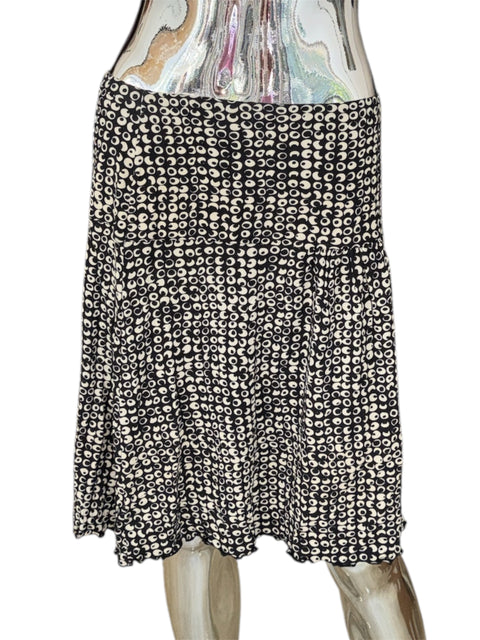 Éristo Black & White Print Skirt