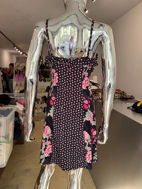 Bluemarine Polka Dot&Flower Print Beachwear Dress