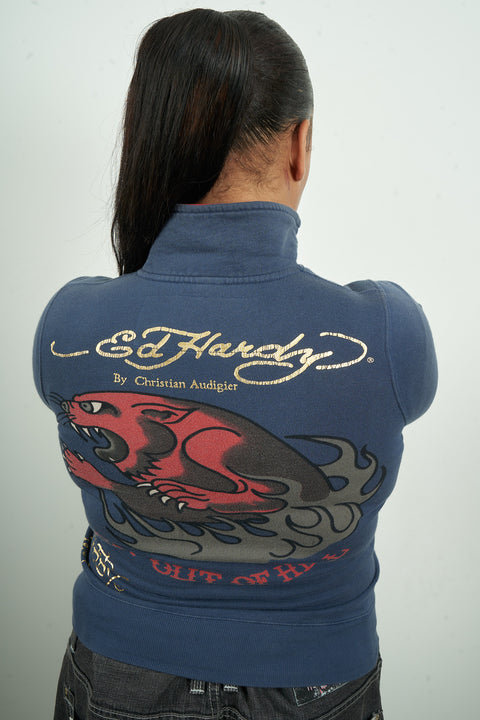Ed Hardy Eat Out Of Hell Zip-up
