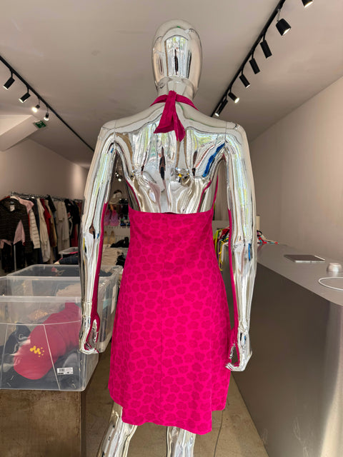 Bluemarine Pink Flower Swimwear Dress