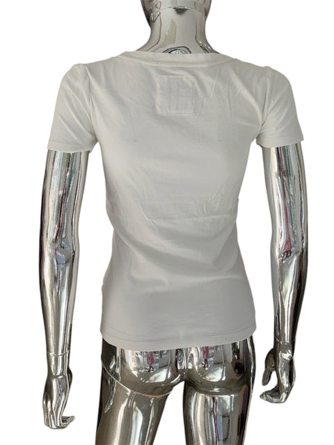 Abercrombie White Pink Detail T-shirt