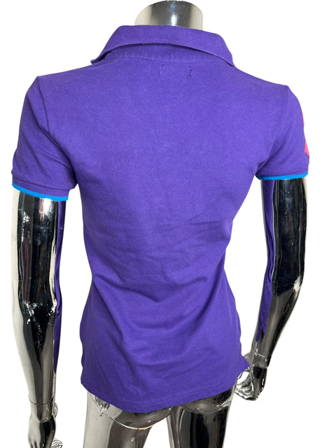 Purple Blue Logo Polo