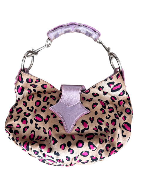 Cesare Paciotti Pink Animal Print Purse