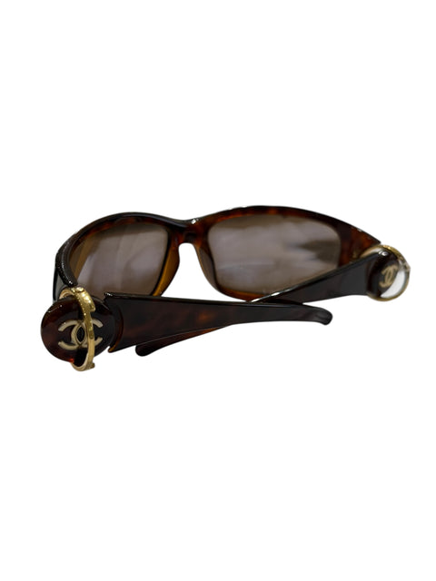 Chanel Brown Logo Glasses