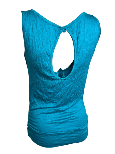 Vintage Blue Backless Top