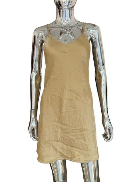 Vintage Golden Slip Dress