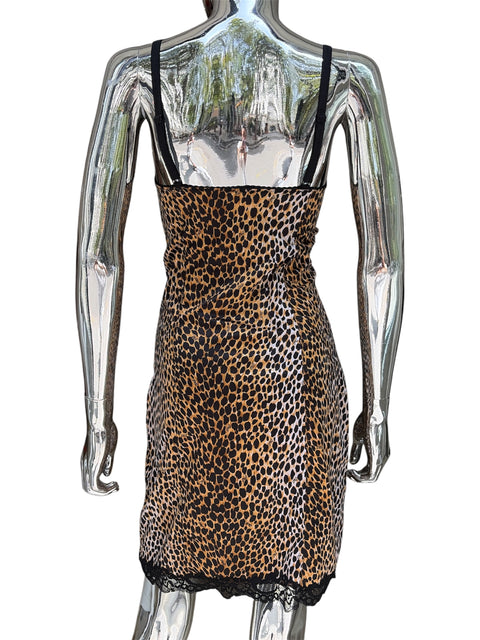 Dolce & Gabbana Leopard Print Stretch Mini Dress